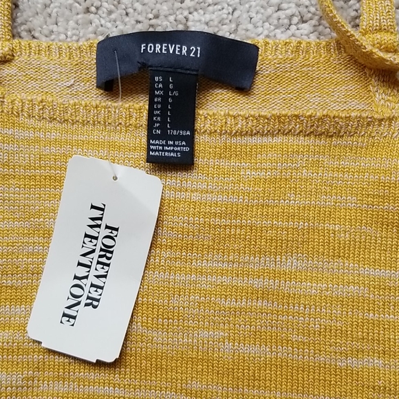 Yellow crop tank - Picture 2 of 3